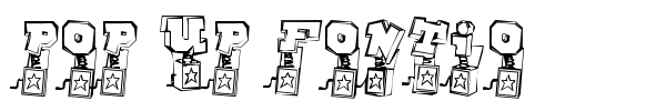 Pop Up Fontio font preview